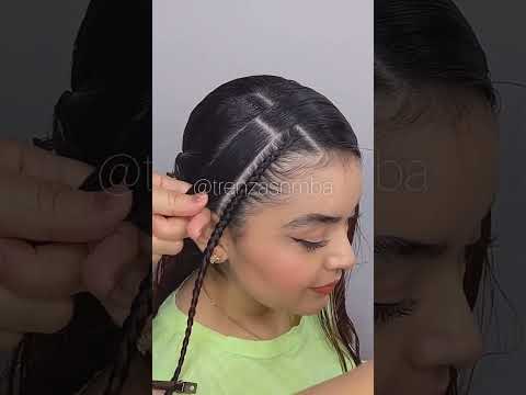 Ideas de #peinadosfaciles #peinadosparaniñas #trenzas #peinados #peinadosconliga #viral