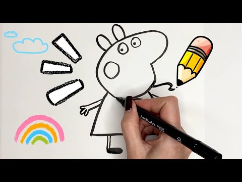 How to Draw Peppa Pig Easy 🐷 Step By Step 🐷