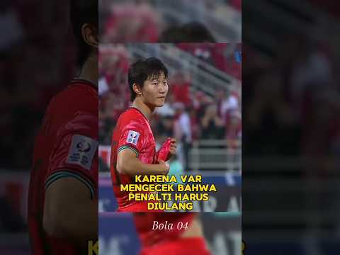 kenapa penalti Justin hubner diulang?
