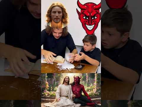 Jesus 🆚 Satana#foryou #god #jesus #viral #cute #dailyvlog #funnymoments #funnyvideo #dailyvlog