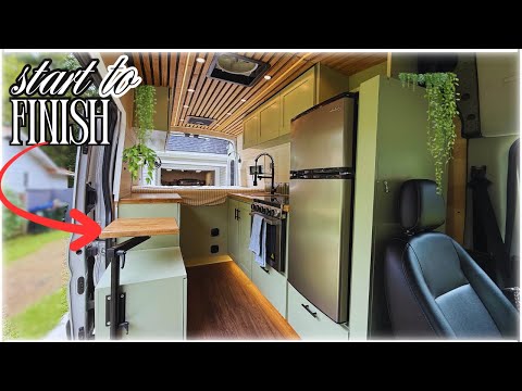 How We Built A DIY Tiny Home Camper Van Full Build