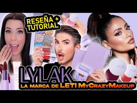 RESEÑA Y TUTORIAL A LA MARCA LYLAK DE MYCRAZYMAKEUP LETI / LOS PONGO A PRUEBA POR 10 HR