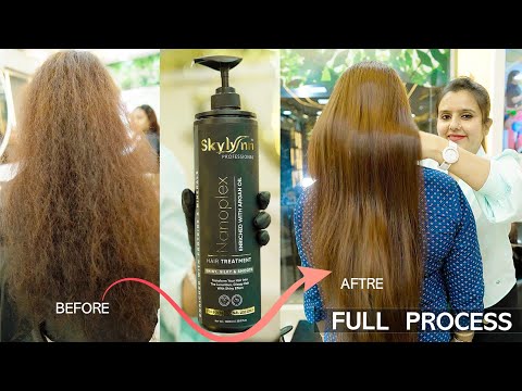 How to do Nanoplex Hair treatment! Skylynn Professional!Full Process! By Falak Naaz