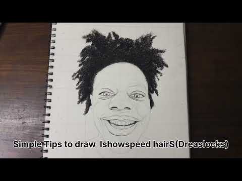 Easy Tips to draw ishowspeed Dread locks/hairs