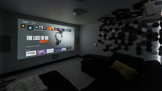 Putting together my new comfy home theatre & gaming setup!