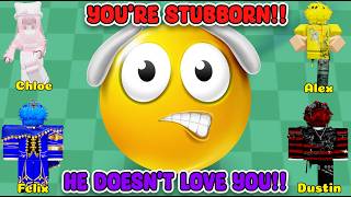 TEXT TO SPEECH Emoji Groupchat Conversations "He Doesn't LOVE U!!!" Roblox Story