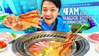 4AM LIVE SEAFOOD Hotpot Breakfast & MUST TRY Fried Chicken in Singapore!