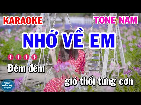 Karaoke Nhớ Về Em Tone Nam Bm Ngọc Sơn