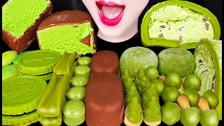 ASMR Matcha Chocolate 말차 초콜릿 먹방 Mukbang, Eating
