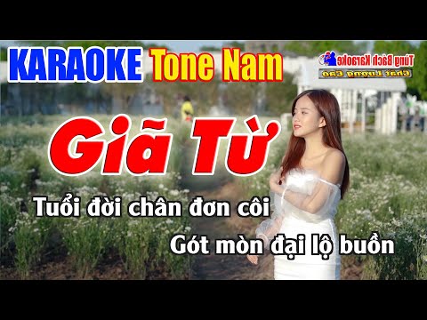 Giã Từ Karaoke ( Tone Nam ) Beat Chuẩn Nhạc Sống Tùng Bách