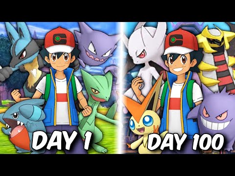 I Survived 100 Days as Ash Ketchum in Pokemon Game | Pokemon Full Gameplay | Pokemon Guruji