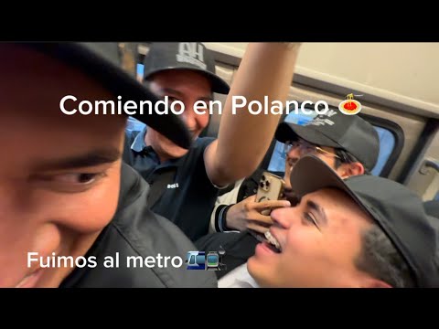 Fuimos en el metro con los carnalillos a Polanco