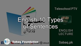 English 10 Types of Sentences