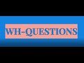 Understanding WH Question Words
