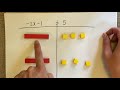 Solving Two-Step Equations with Algebra Tiles