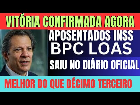 🔴NOTÍCIA MARAVILHOSA!!  BPC/LOAS+APOSENTADOS+ PENSIONISTAS VITÓRIA CONFIRMADA AGORA