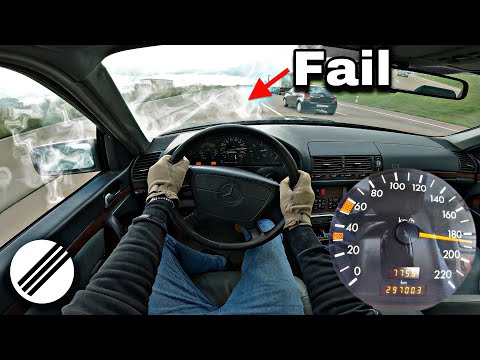 Mercedes W140 S350 Turbodiesel *ENGINE FAILURE* while driving at top speed🏎