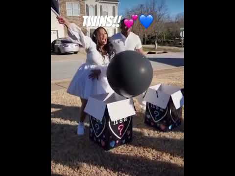 TWINS!! CHECK OUT DAD’S REACTION!! IT’S A…💕💙 CREDIT: @zay_fit