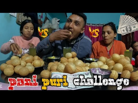 pani puri mukbang challenge video 1000 thousand challenge 💸💵@thapavlog