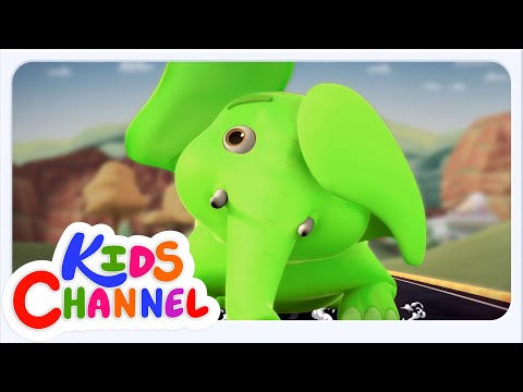 एक मोटा हाथी, Ek Mota Hathi Elephant Song for Kids, Nursery Rhymes and Cartoon Videos