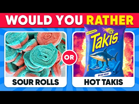 Would You Rather 🍭🍟 Sweet and Salty 🍨 Sweet vs Savory Food Edition 🍔🍓
