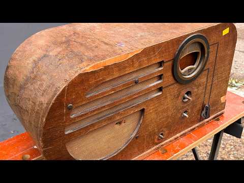 Restoration Of A Vintage Art Deco Radio Cabinet