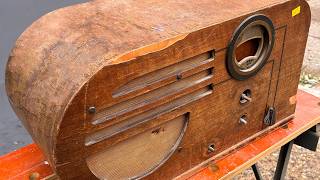 Restoration Of A Vintage Art Deco Radio Cabinet