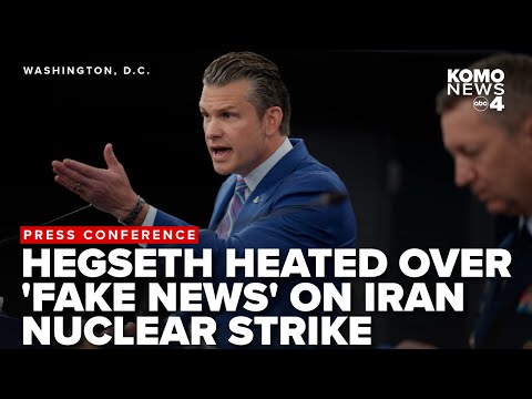 Pete Hegseth goes on tirade over ‘fake news’ reports on Iran strikes, ignoring 'historic' moments