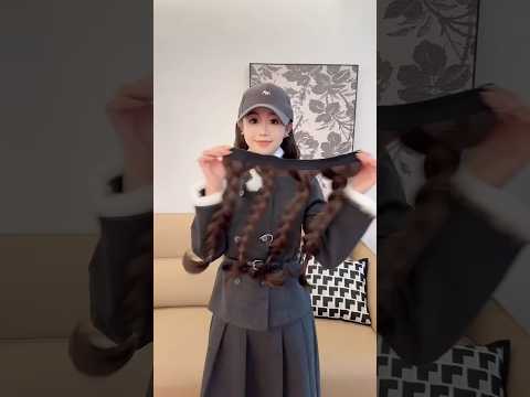 New Product Cap Wig Try On Real Or Fake? #wig #wigs #hairwig #silkywig #shorts