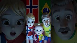 Brasil 🇧🇷 x Noruega 🇳🇴 na mesma casa!😂❤️ #worldcup2026