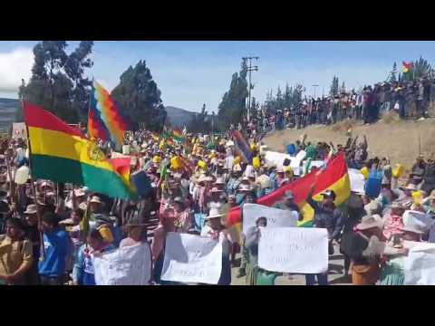 Bolivia. Gran Marcha en Totora exige la renuncia de Luis Arce, crece el bloqueo Nacional