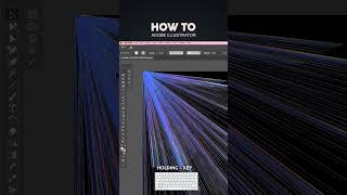 Hidden Illustrator Trick: Create Stunning Abstract Lines in Seconds #shorts #AdobeIllustrator