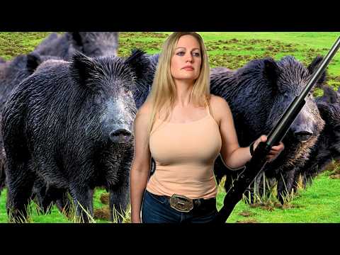 Female Hunter Can Take Down Wild Boars with Ease!