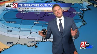 A hint of fall is ahead for north Alabama next week