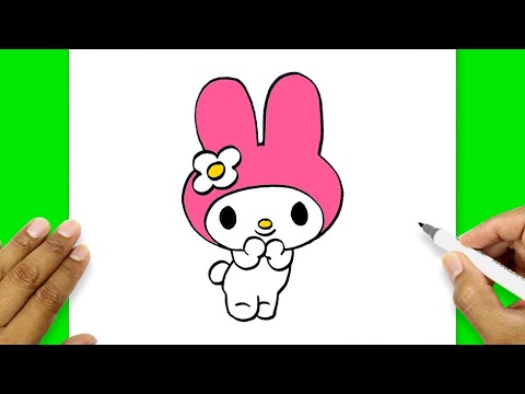 How To Draw My Melody Step By Step | My Melody Drawing Easy