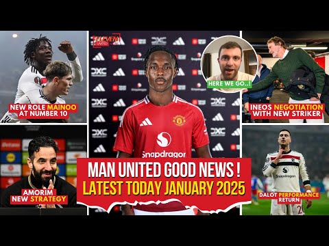 OFFICIAL BID❗Welcome New Striker🚨Romano Confirm✅Amorim Happy😍Mainoo New Role😍Man Utd News Transfer