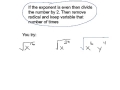 Simplifying Radicals with Variables in Algebra 1