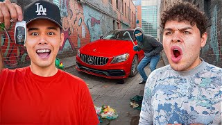 STOLEN CAR PRANK ON BESTFRIEND!! (ft. @steveperez )