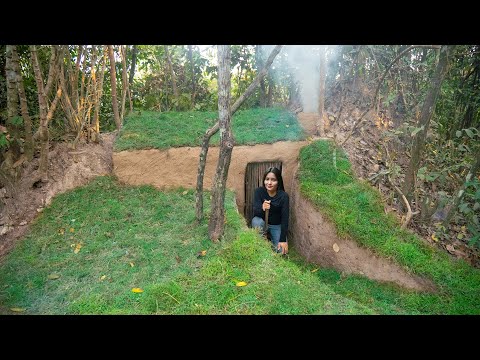 How I Built a Secret Underground House With Just Sticks and Mud