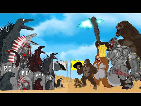 Evolution of BLOODBATH Godzilla vs KONG: Monsters Ranked From Weakest To Strongest? FUNNY Cartoons