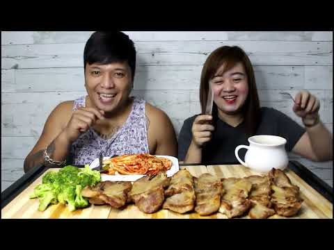 Pork Steak x Garlic Buttered Broccoli with Homemade Kimchy Mukbang