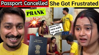 Madhur Passport Failed 😨 || She Got Frustrated 😥 || Prank On Wife