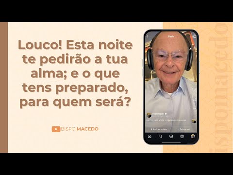 Louco! Esta noite te pedirão a tua alma; e o que tens preparado, para quem será? -Meditação 15/07/25