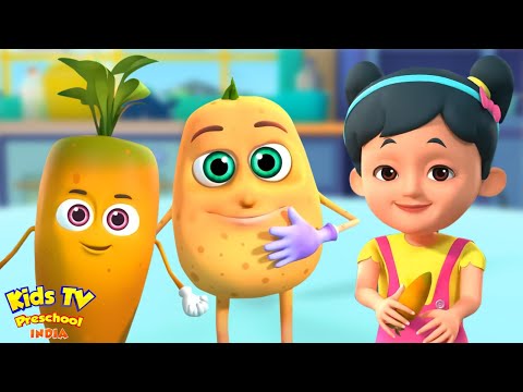 Aloo Bola Mujhko Khalo, आलू बोला मुझको खालो, Hindi Rhymes for Kids and Vegetables Song