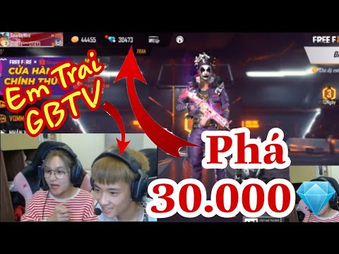 [Free Fire] Cô Ngân Rủ Em Trai Gao Bạc Phá Nát 30.000 Kim Cương Cho Acc Mới
