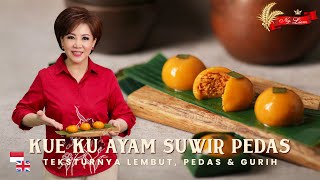 BERPROTEIN & GLUTEN FREE!! Kue Ku Ayam Suwir Pedas, Lembut dan Gurih!!