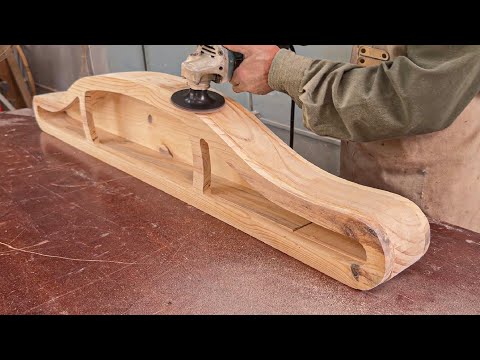 Perfect Woodworking With Unique Curves // Inspiring And Functional Reading Table Design