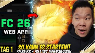 WEBAPP KANN DOCH SPAß MACHEN🫢 WIR SCHLIEßEN ALLE SBC AB + PACKLUCK MIT EXTINCT SPIELER😮 FC26 PC RTG