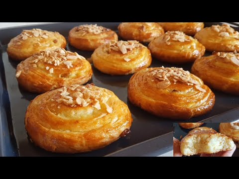 اسهل وألذ منو مكاينش لفطور العيد 👌شنيك محشو بلكريم باتسيير والزبيب مورق وخفيف من أروع مايكون