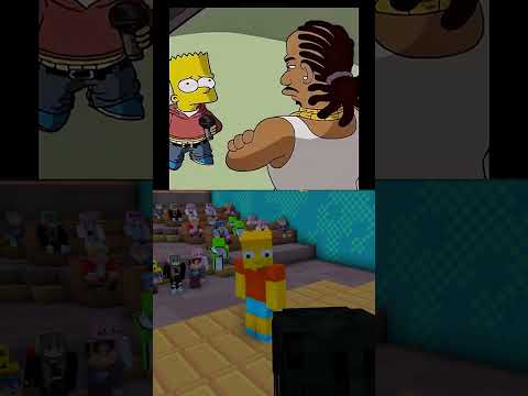ALL_MY_FELLAS moment in MINECRAFT be like..??p.3 #shorts #minecraft #duels #reaction #simpsons
